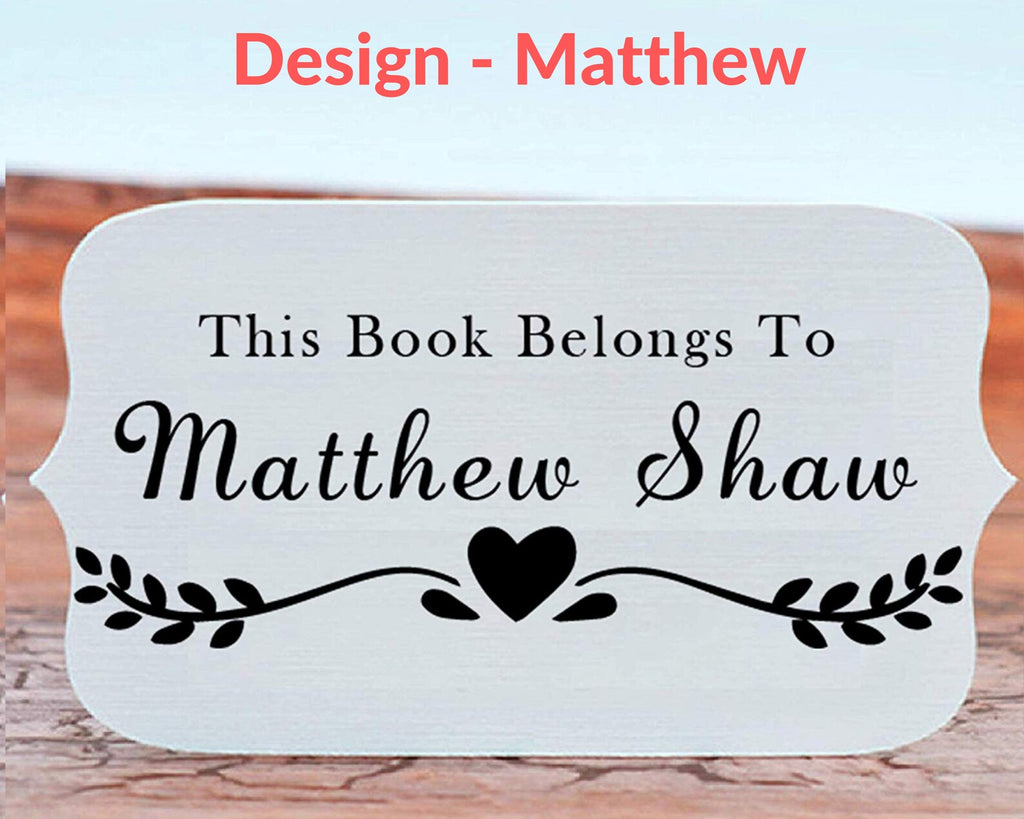 Property of Library Stamp | Custom Book Stamps