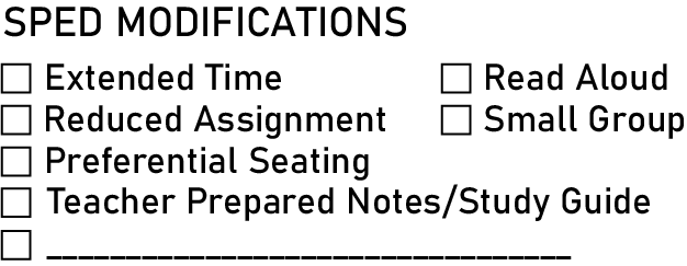 SPED Modifications Or Accommodation Teacher's Rubber Stamp Self Inking Or Wood Handle Black Blue Red Green Purple