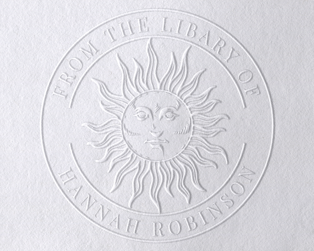 Sun Personalized Book Embosser