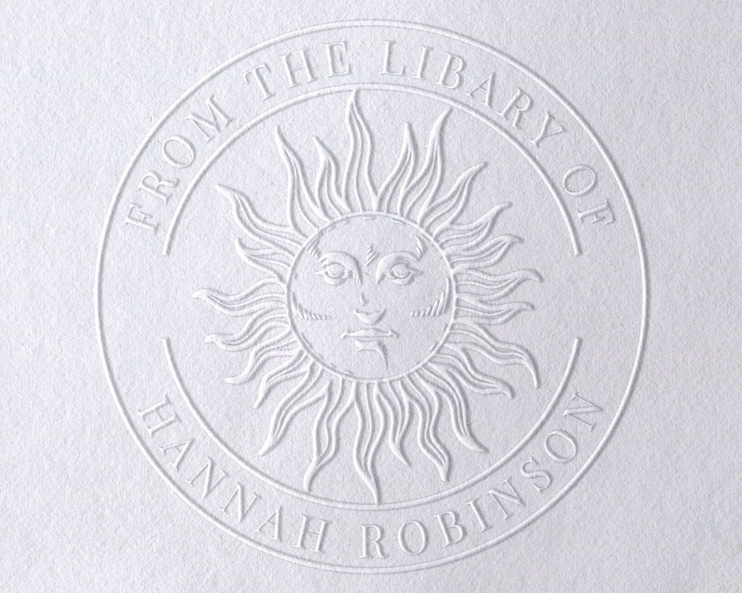 Sun Personalized Book Embosser