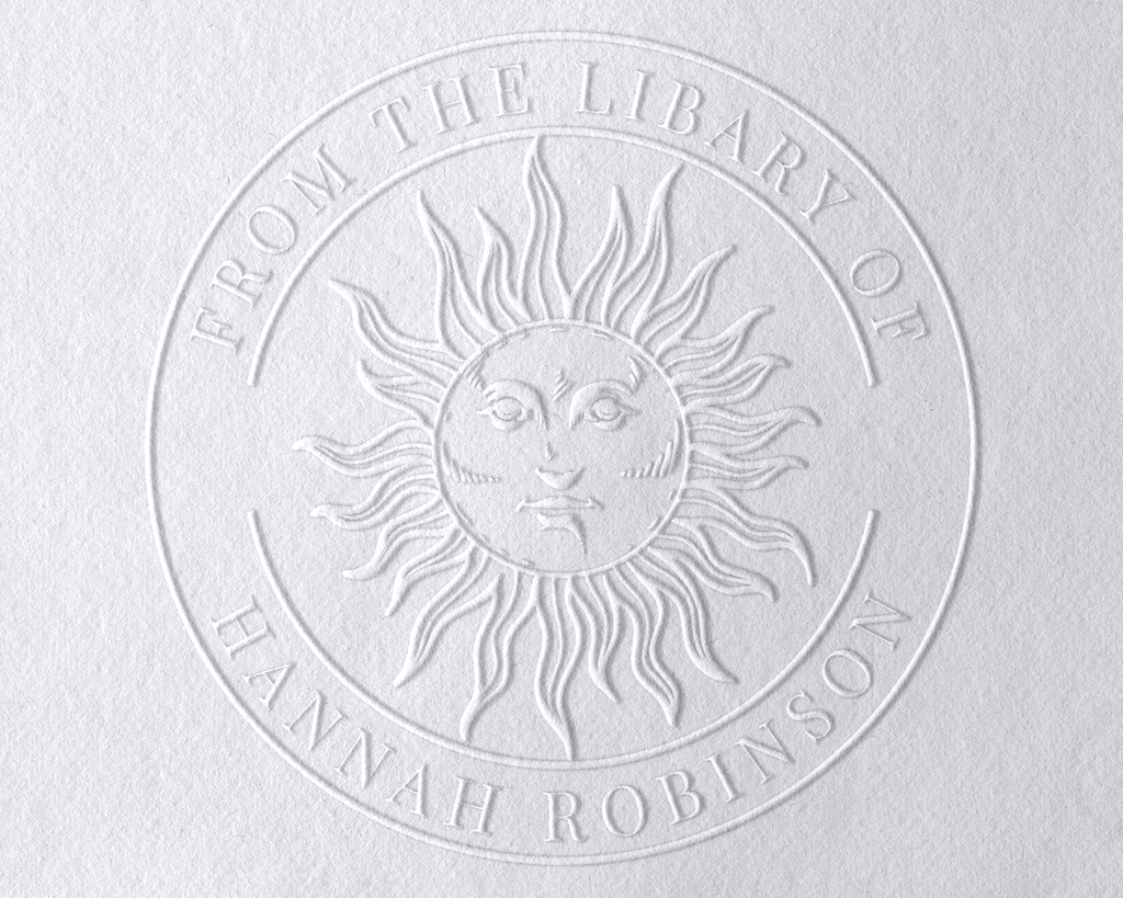 Personalized Book Embosser - Sun