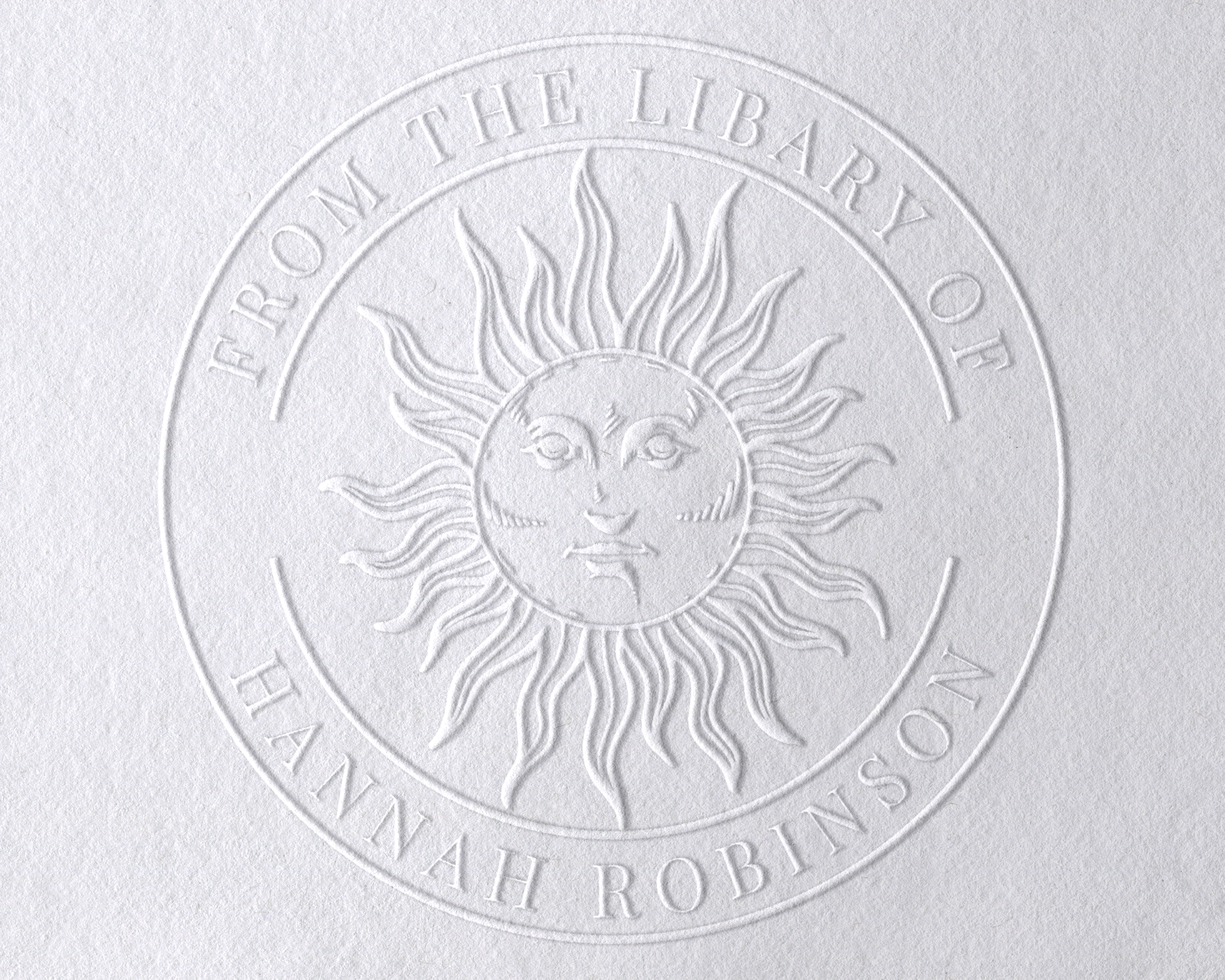 Personalized Book Embosser - Sun