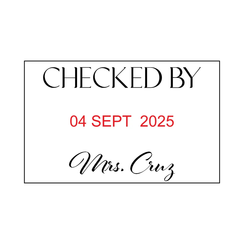 Teacher Date Stamp
