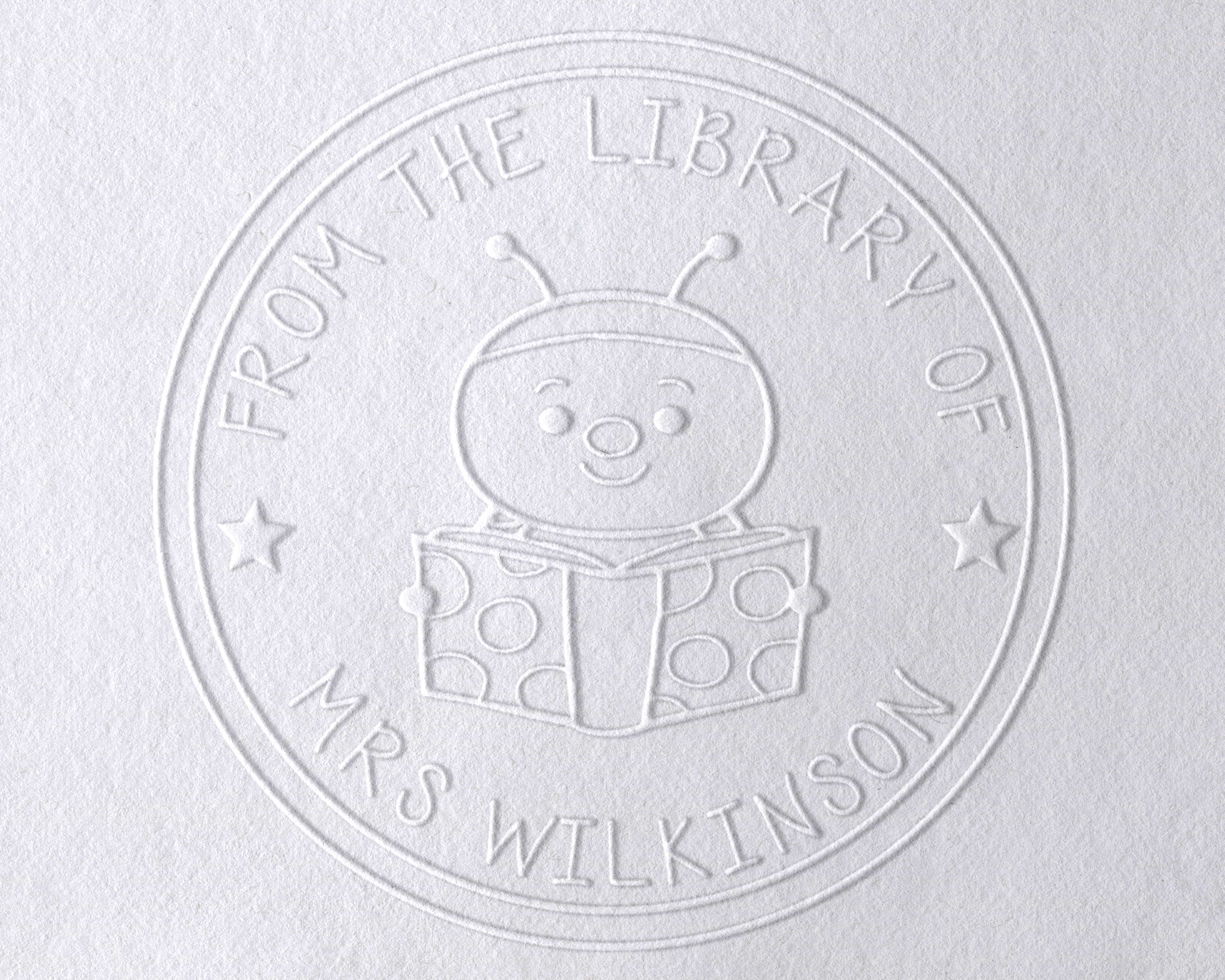 Animal Themed Personalized Book Embosser - TLBUGBOOK