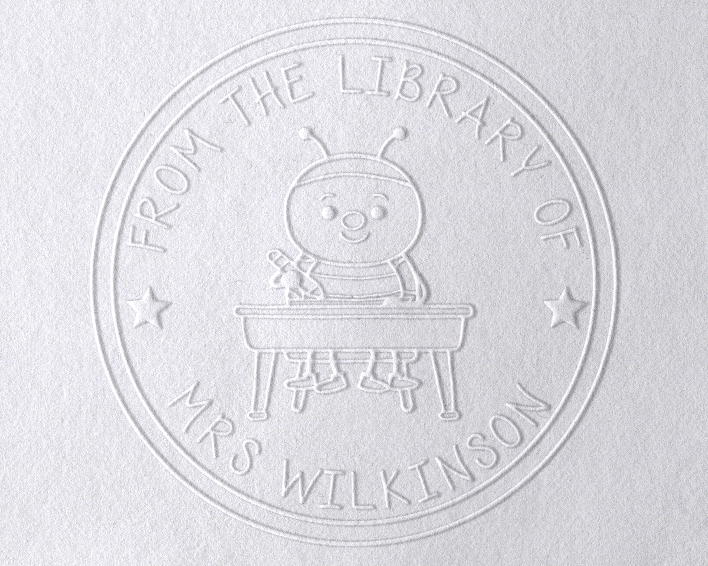 Animal Themed Personalized Book Embosser - TLBUGDESK