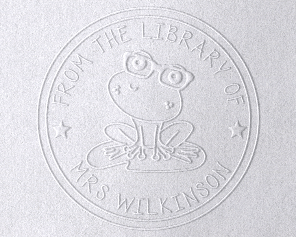 Animal Themed Personalized Book Embosser - TLFROGLIL