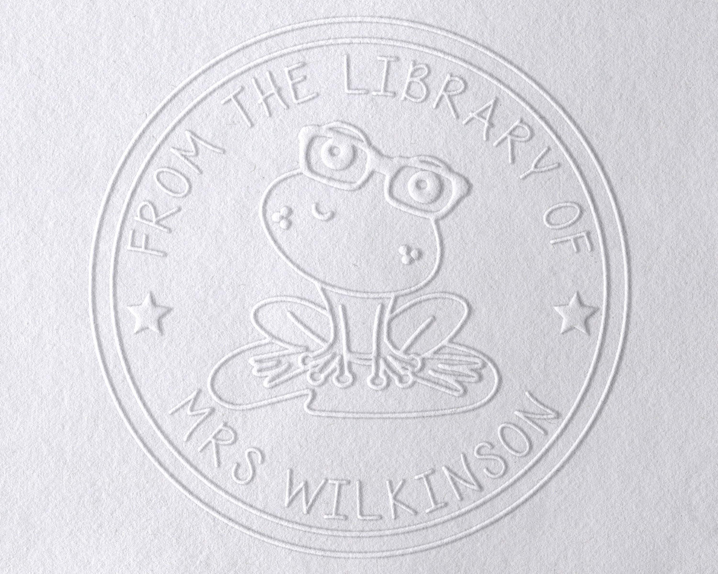 Animal Themed Personalized Book Embosser - TLFROGLIL