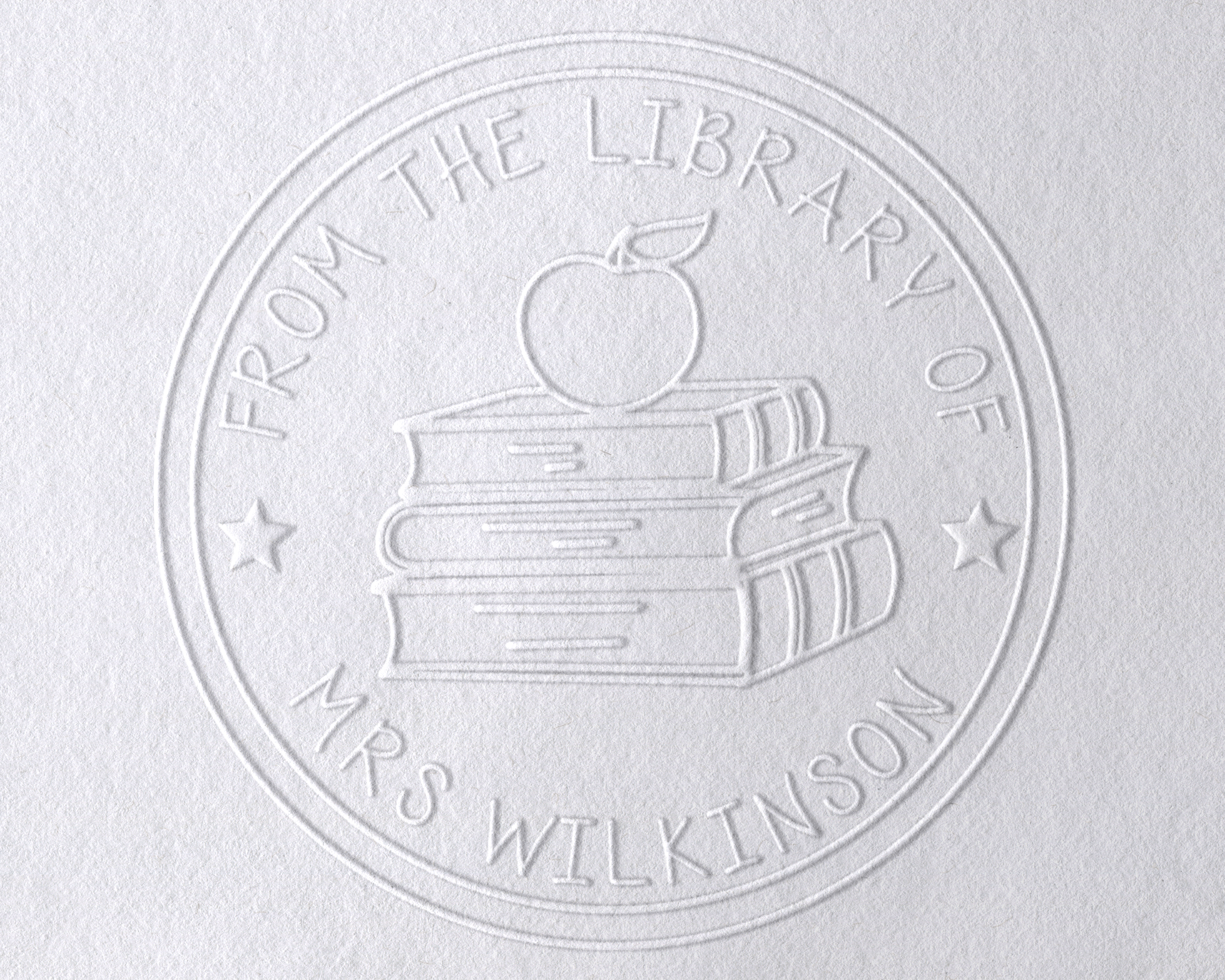 Reading Book Personalized Book Embosser - TLSTACKED