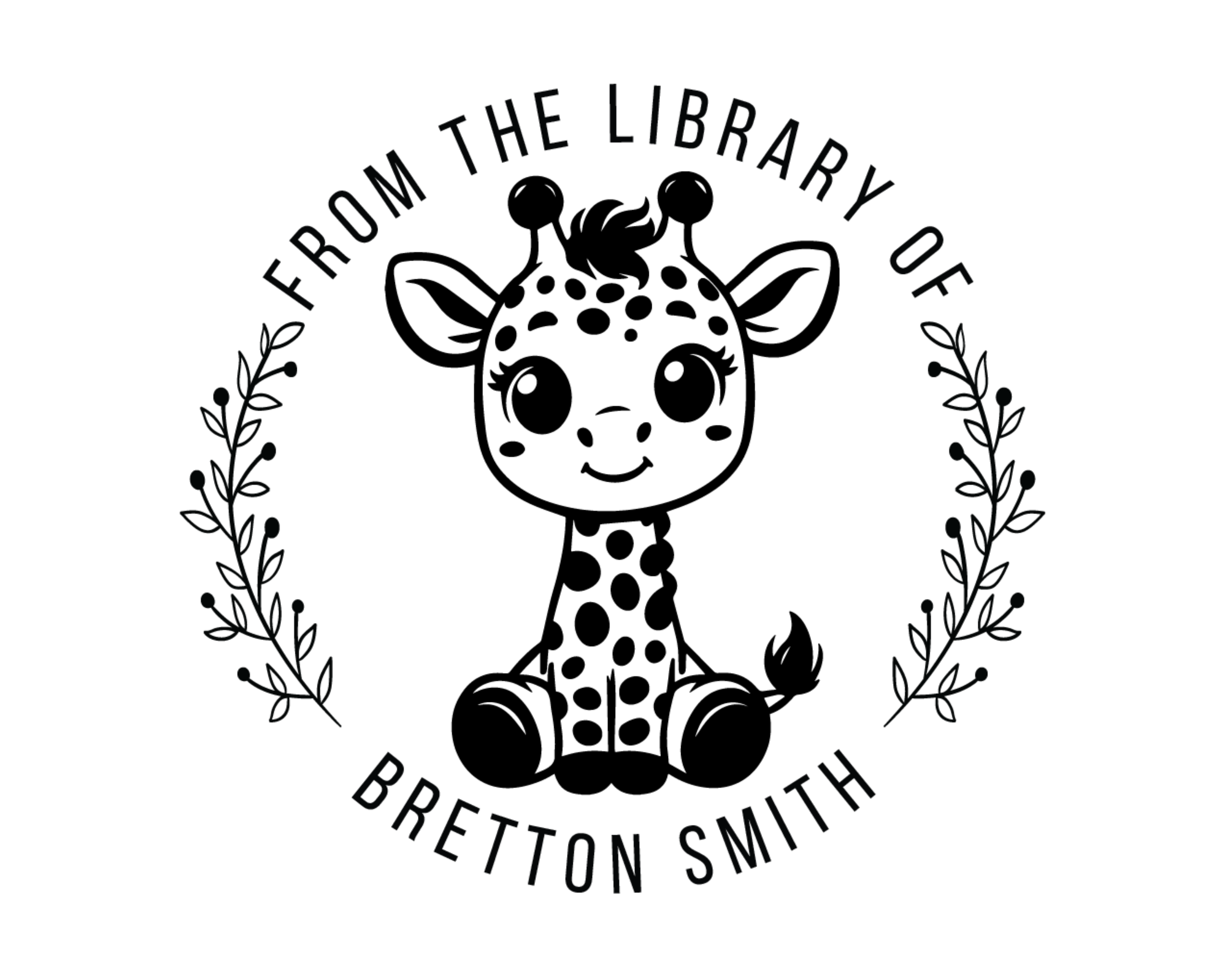 Personalized Book Self Ink Stamp - TOL-97