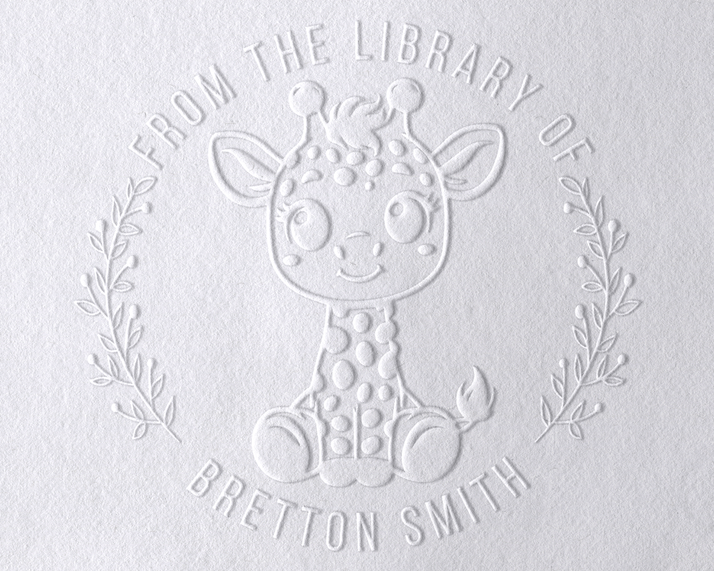 Animal Themed Personalized Book Embosser - TOL-97