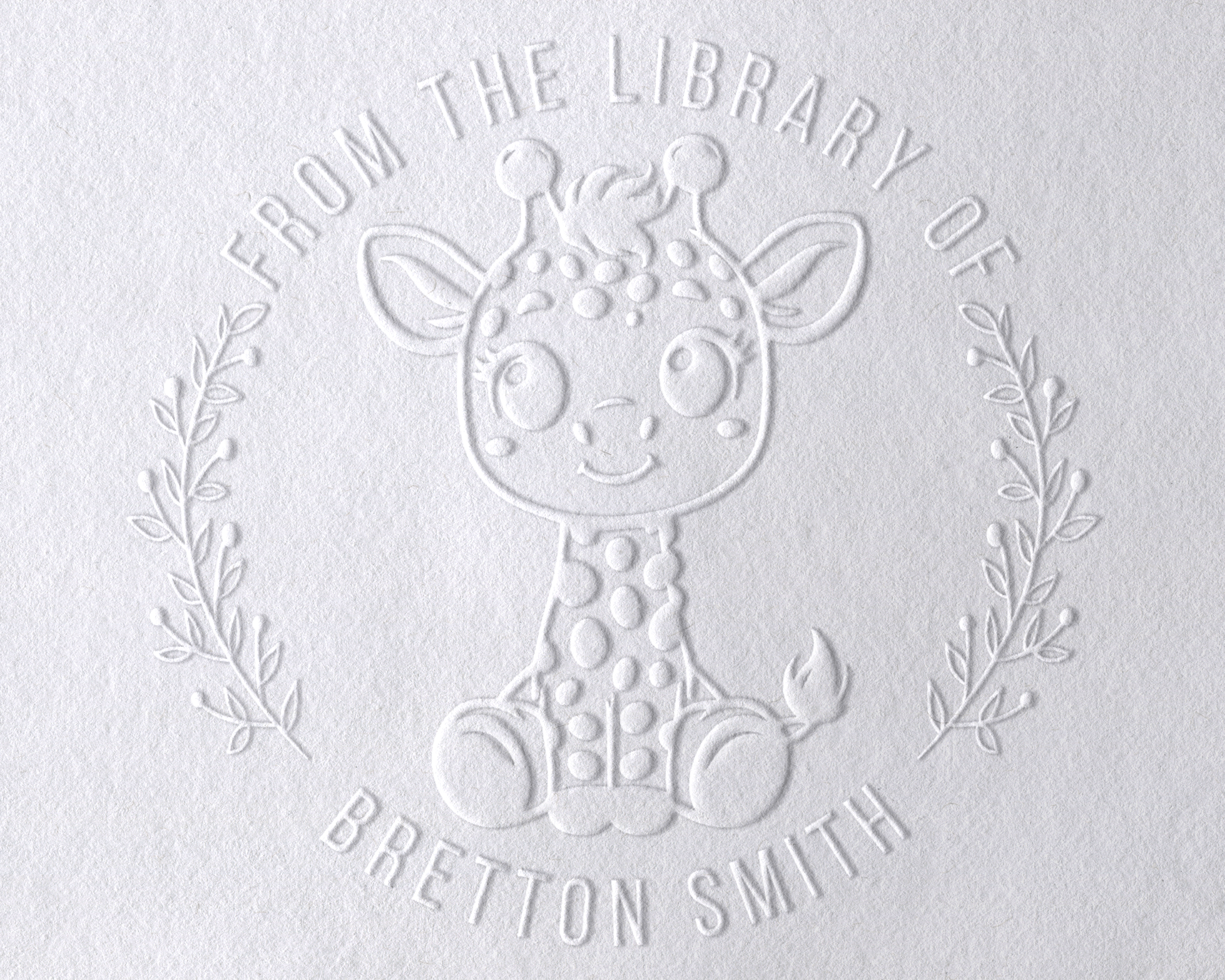 Animal Themed Personalized Book Embosser - TOL-97