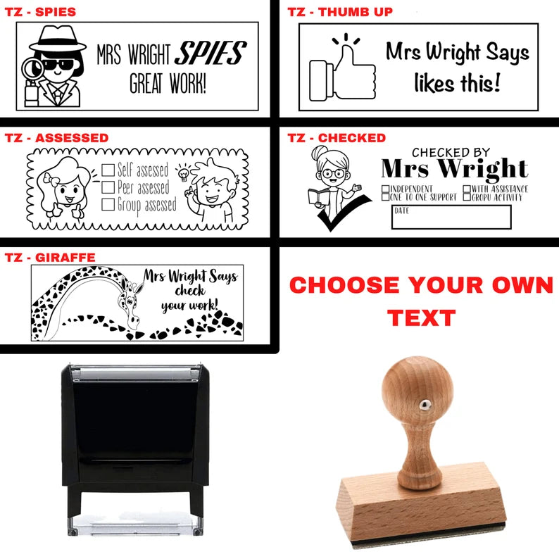 Self Inking Teacher Stamps | TZ
