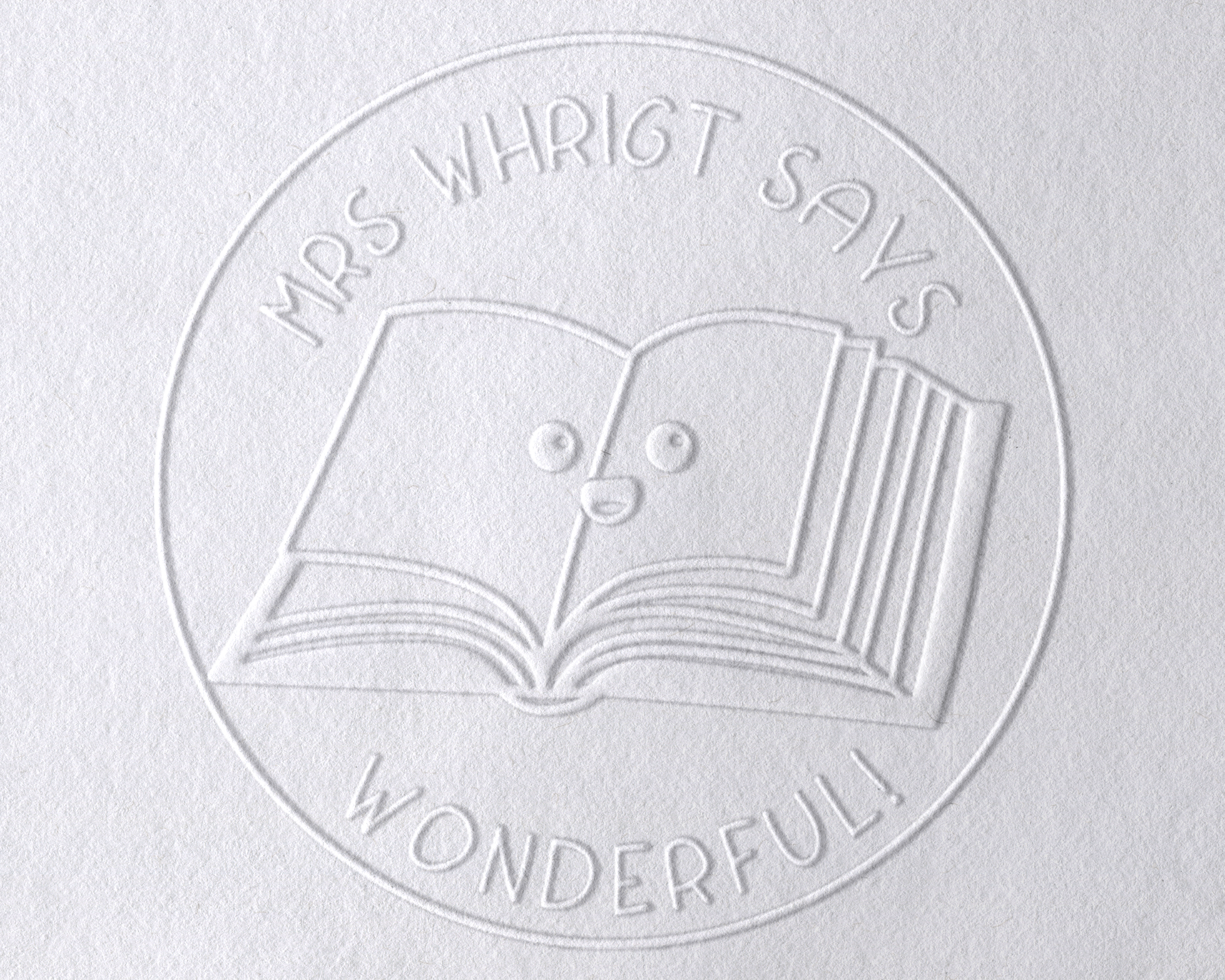 Reading Book Personalized Book Embosser - TZRND - WONDERFUL