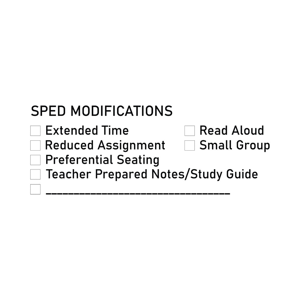 Custom Teacher Stamps | SPED