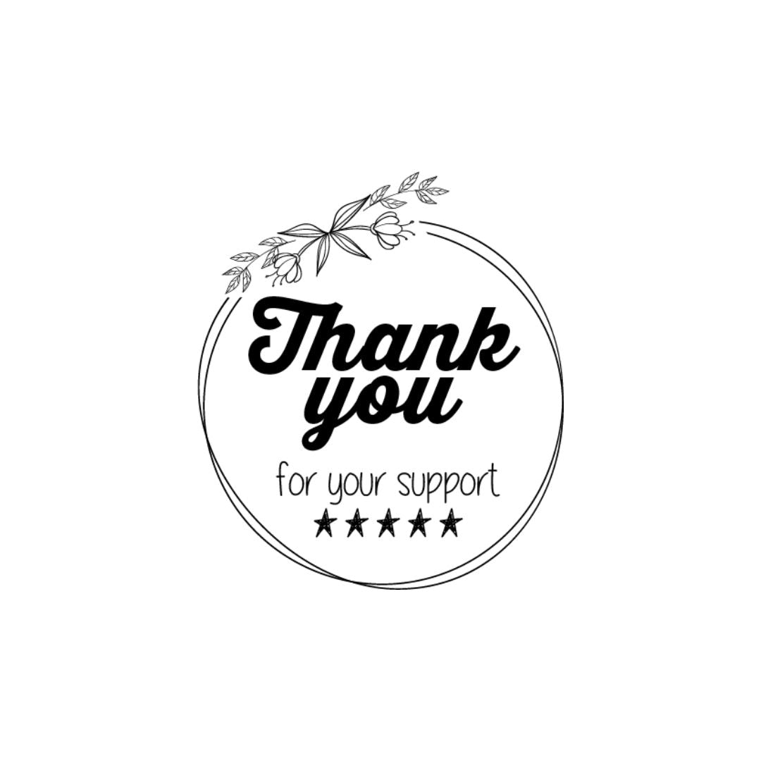 Thank You For Your Support Stamp