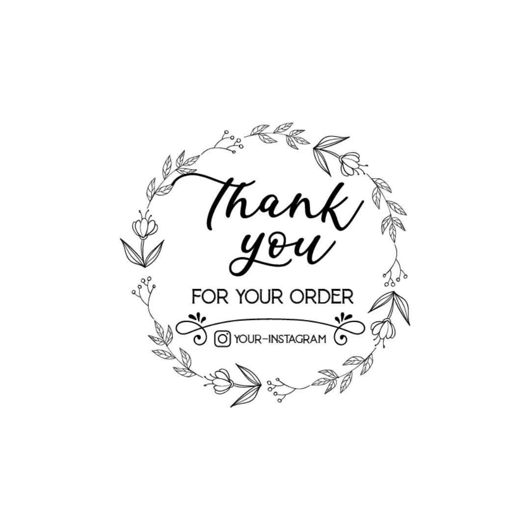 Thank you For Ordering Stamp