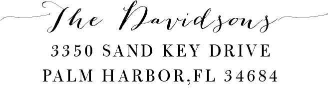 The Davidsons - Return Address Stamp