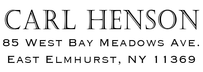 The Hensons - Return Address Stamp