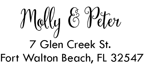 The Peters - Return Address Stamp