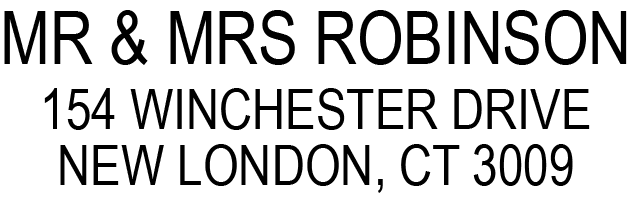 The Plains - Return Address Stamp