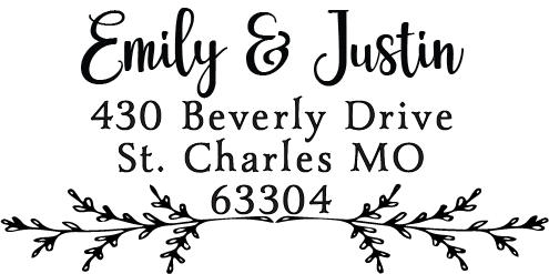 The Wedding - Return Address Stamp