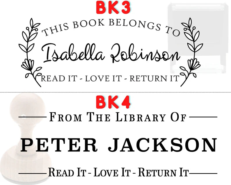 Self Inking Book Stamp | This Book Belongs To
