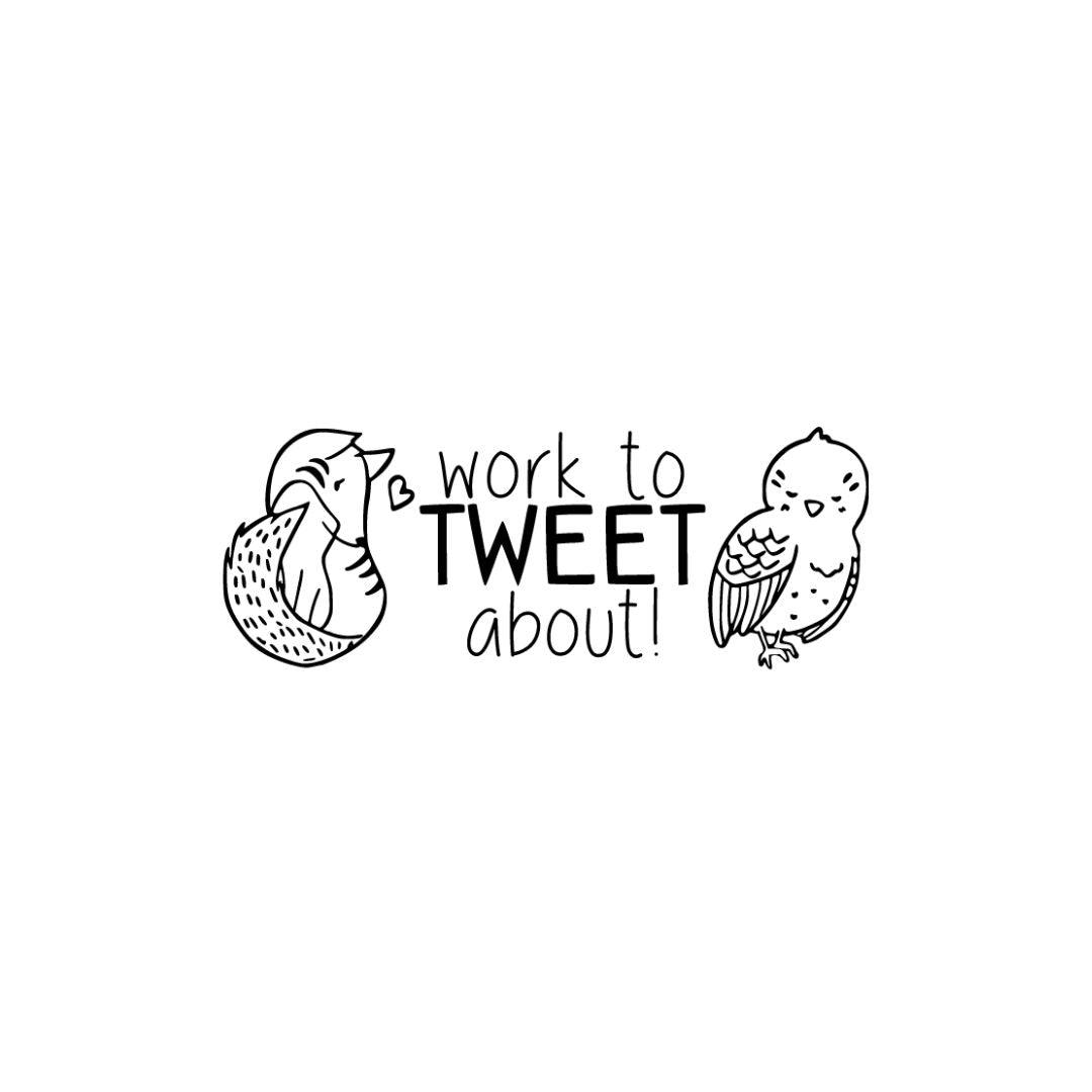 Tweet Rectangle Teacher Stamp