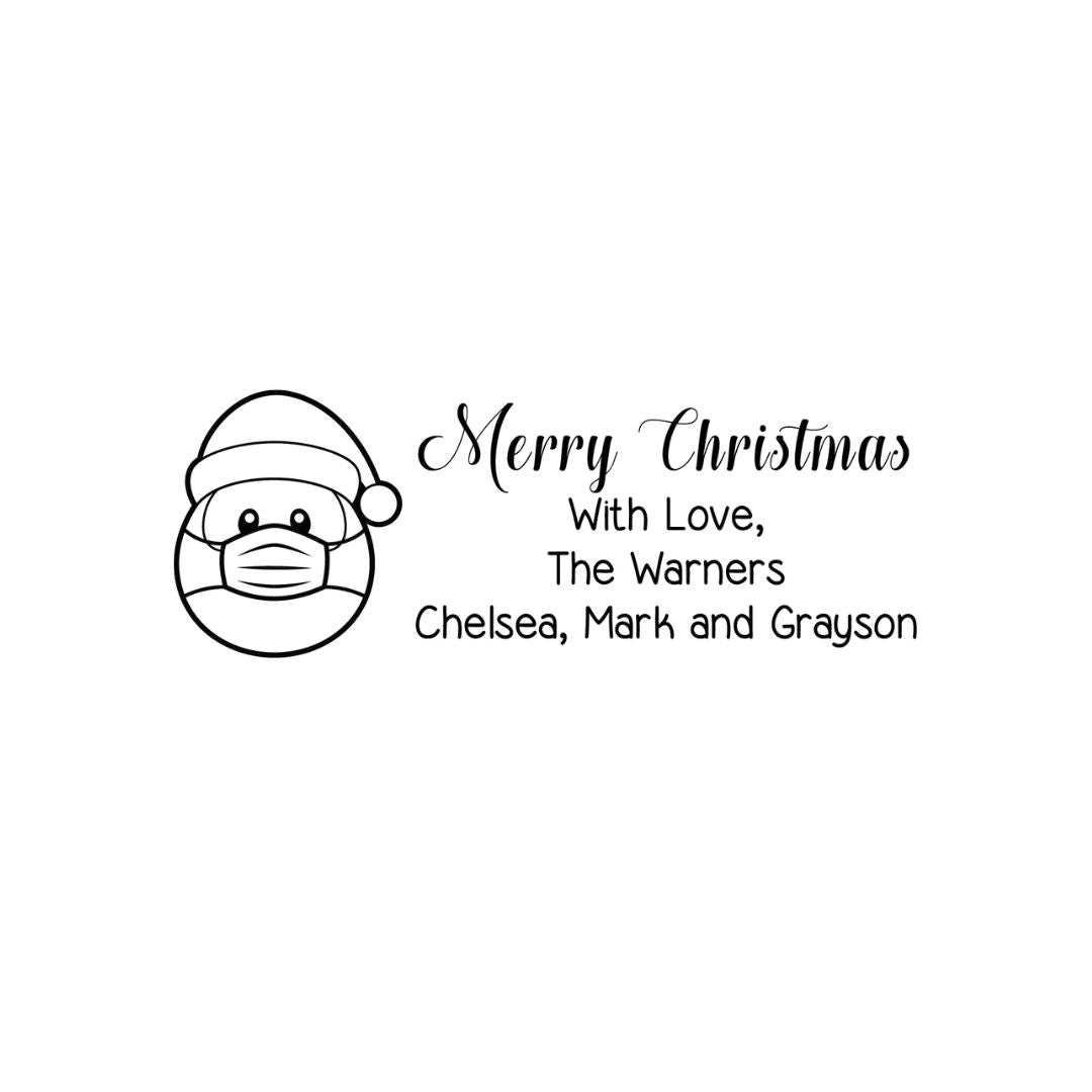 Warners Christmas Address Stamp