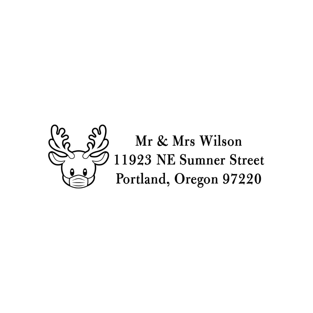 Wilson Christmas Address Stamp