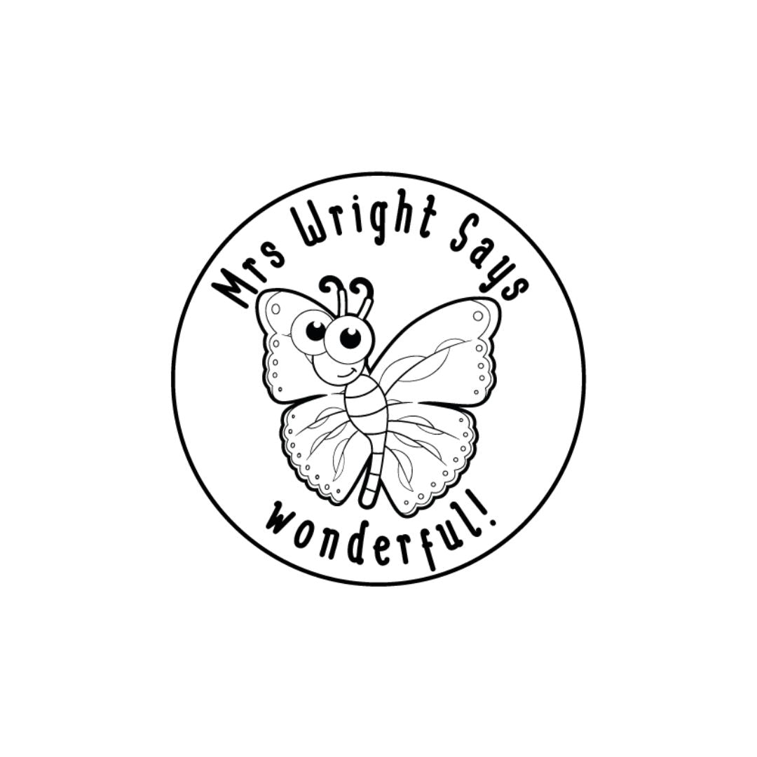 Wonderful Teacher Stamp