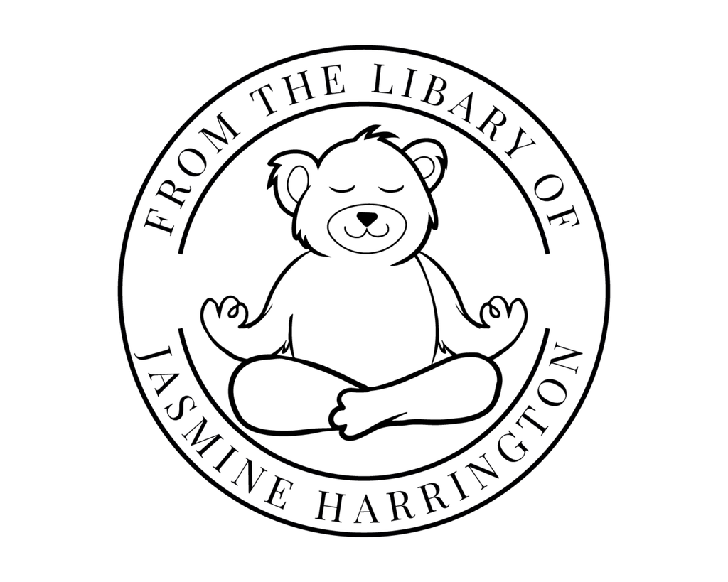 Personalized Book Wooden Handle Stamp - YOGA-BEAR