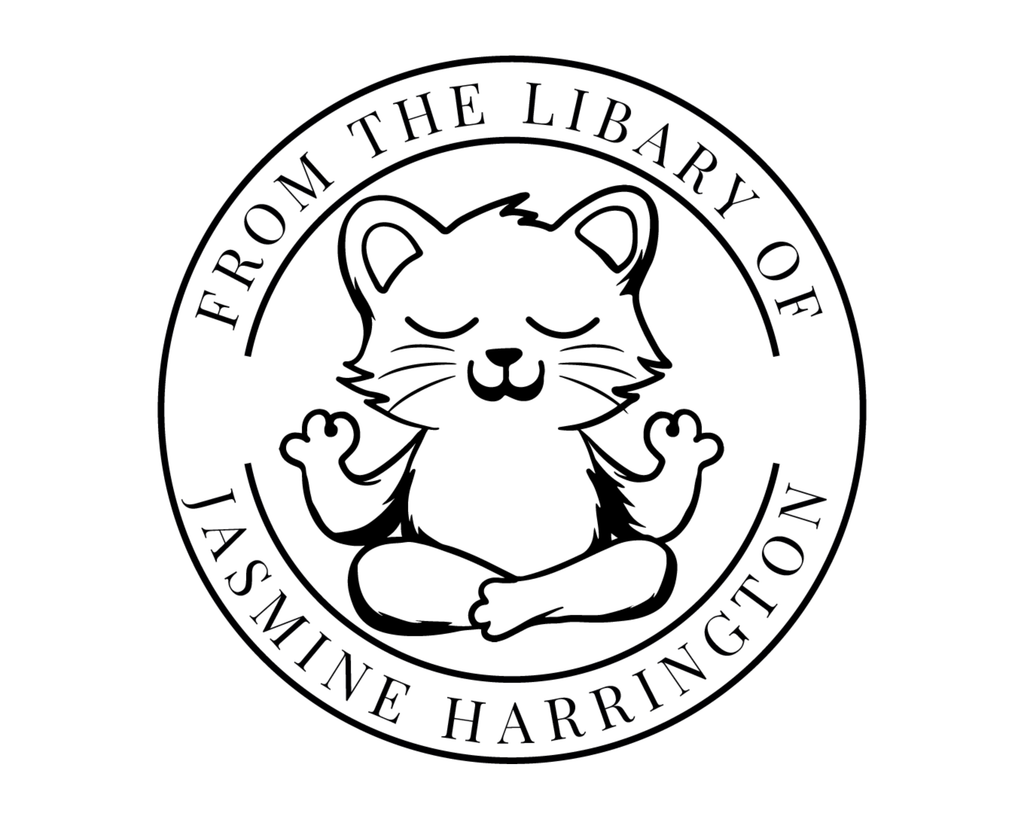 Personalized Book Wooden Handle Stamp - YOGA-CAT