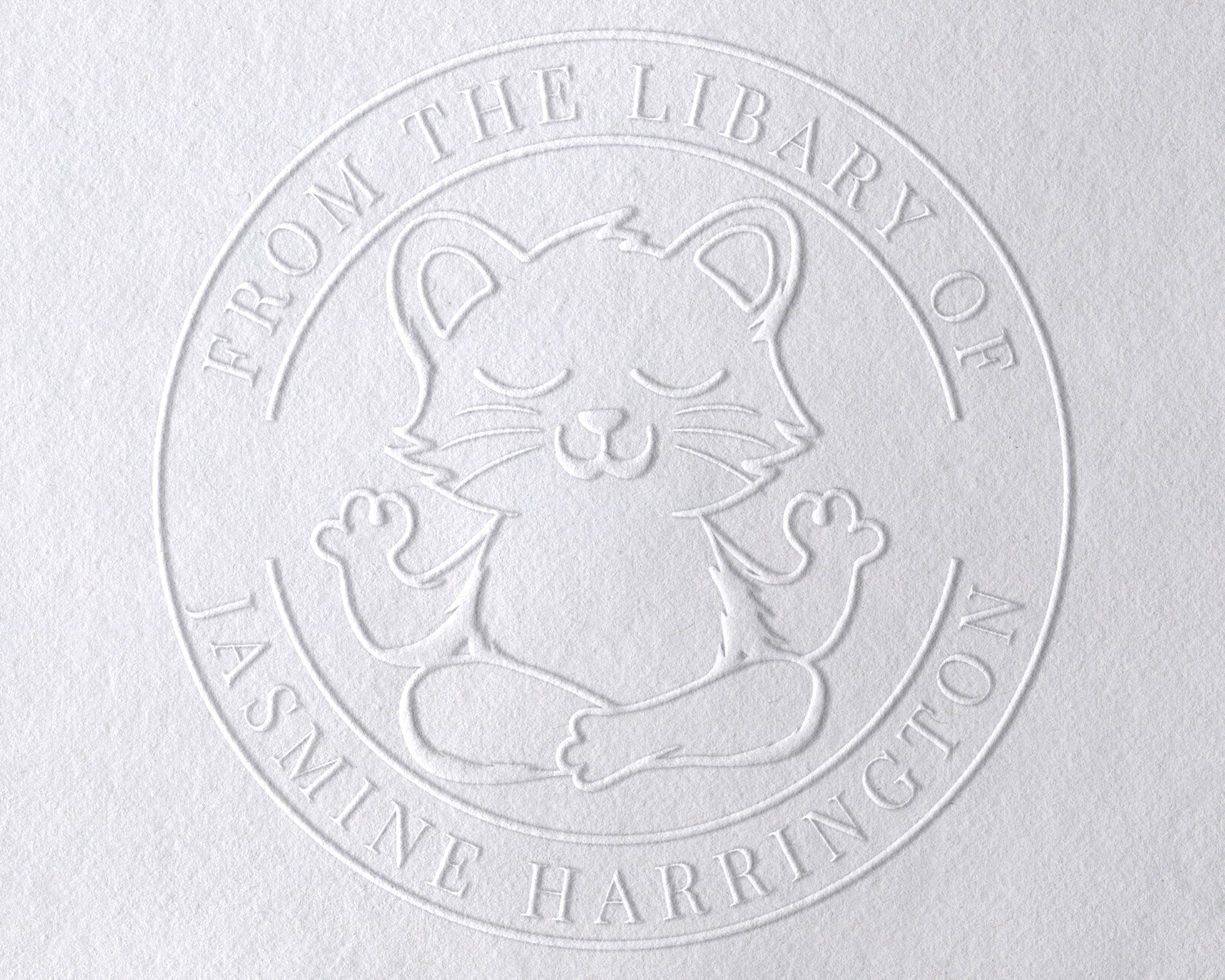 Personalized Book Embosser - YOGA-CAT