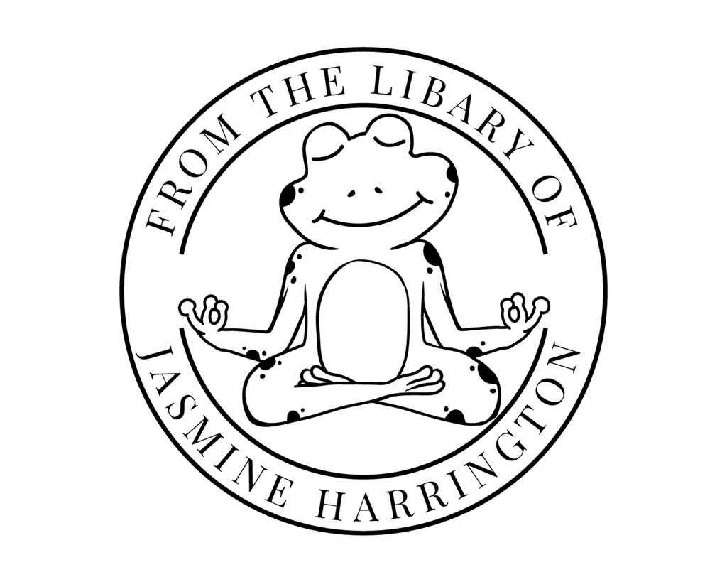 Personalized Book Wooden Handle Stamp - YOGA-FROG