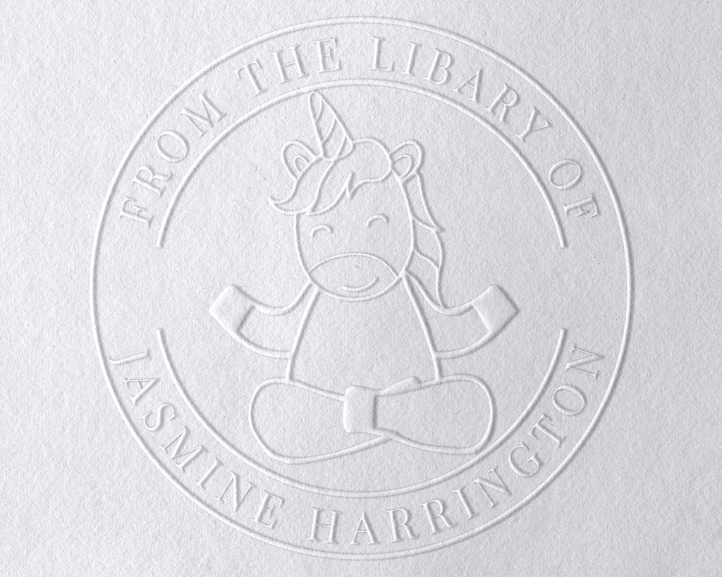Personalized Book Embosser - YOGA-UNICORN