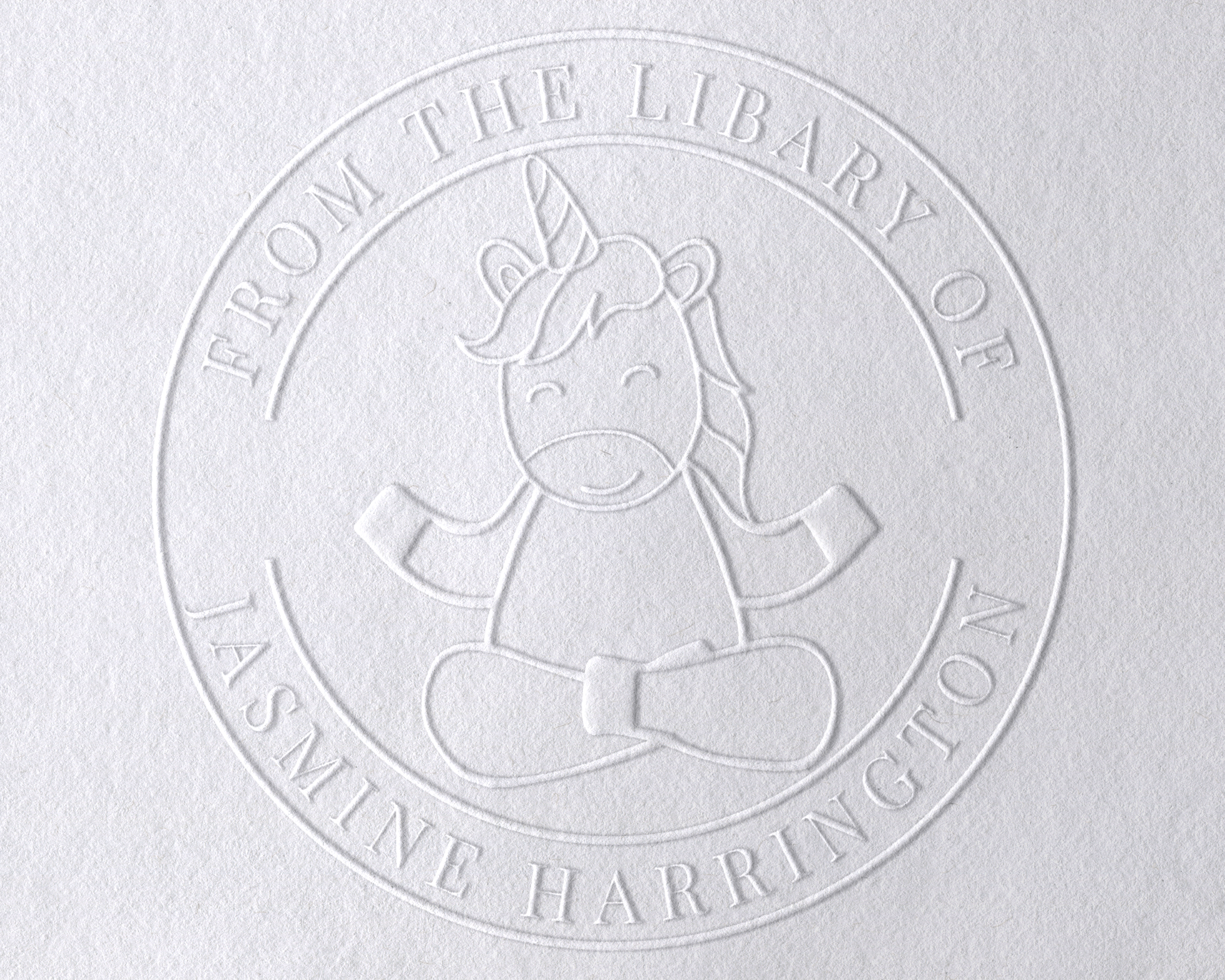 Personalized Book Embosser - YOGA-UNICORN