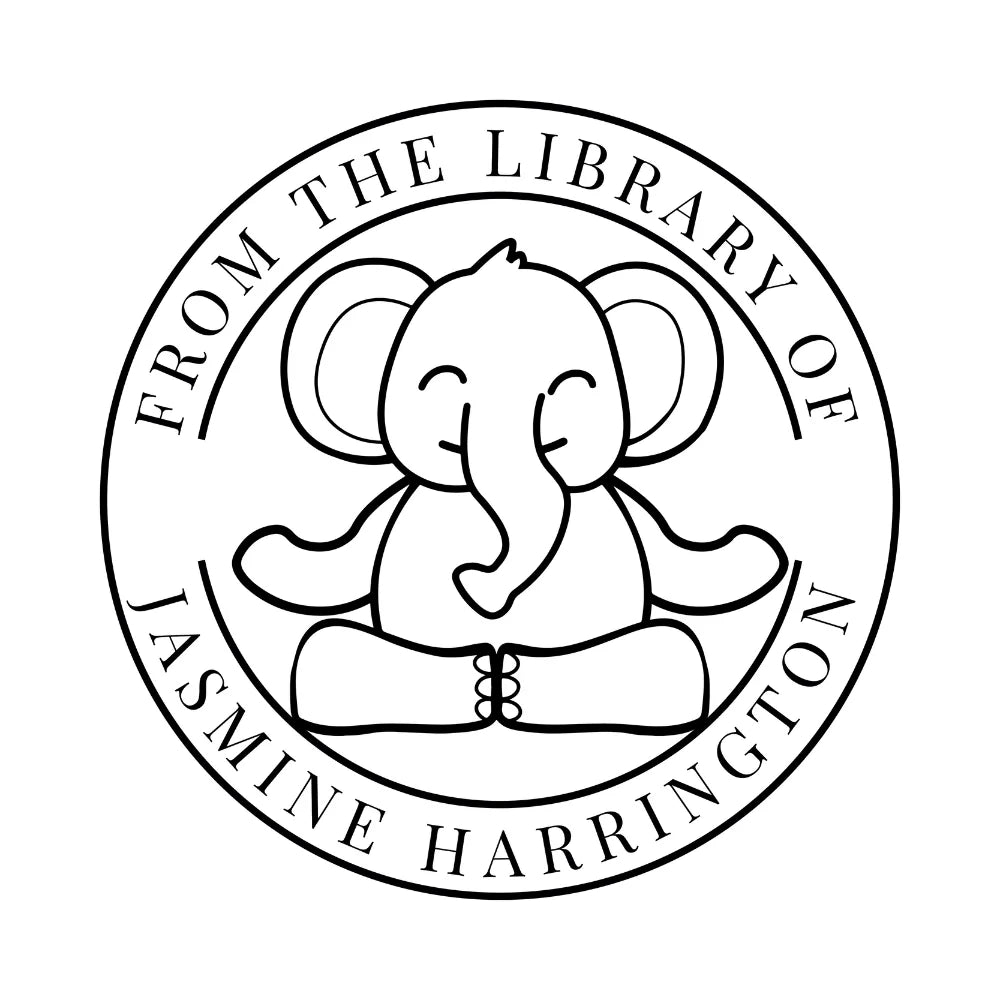Wood Handle Library Stamp | Yoga Design
