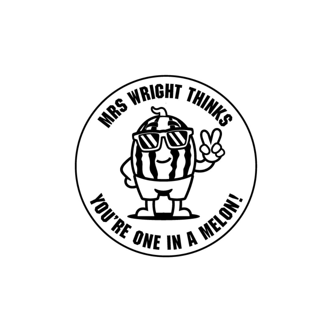 Your One In a Melon Teacher Stamp