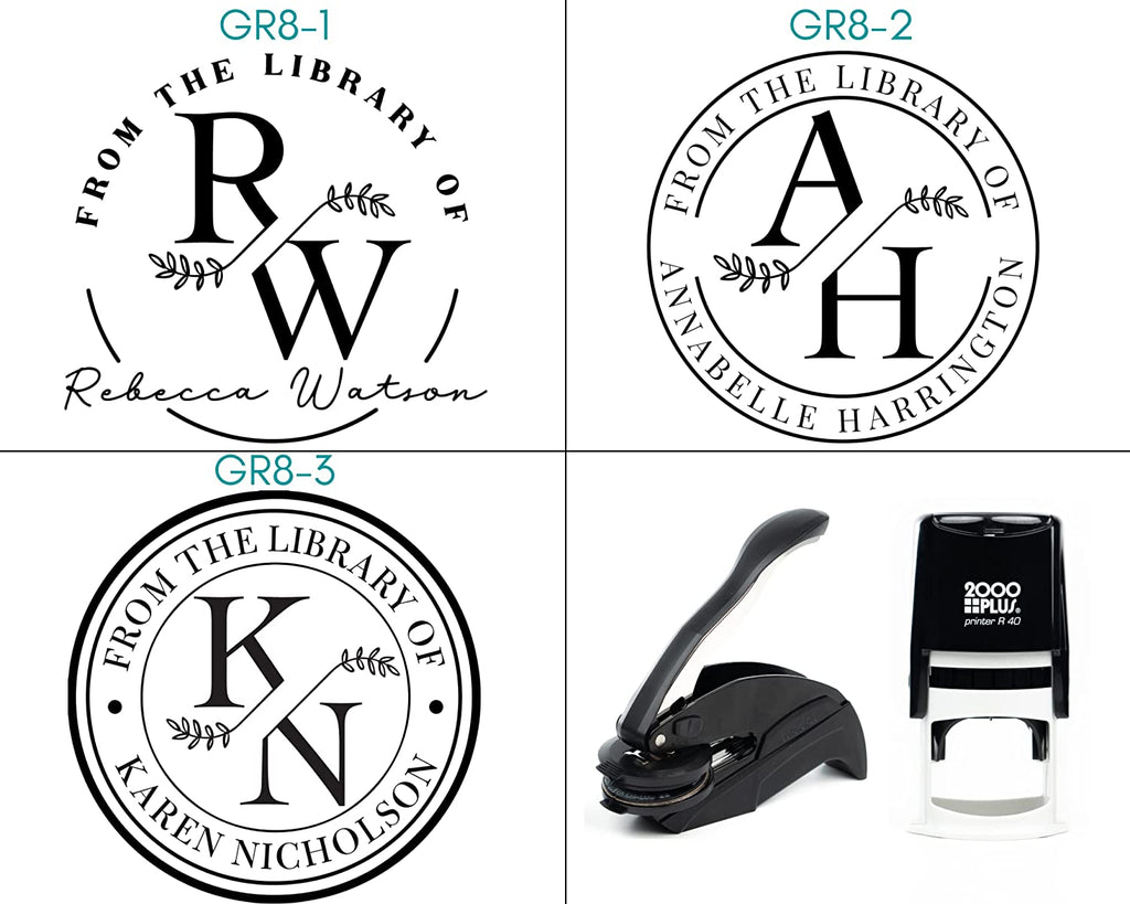 Popular Book Embosser Stamp Designs