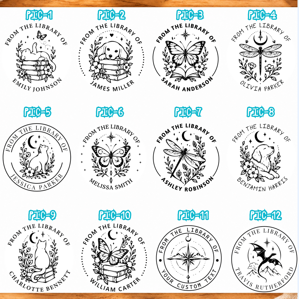 New Custom Book Stamp Designs
