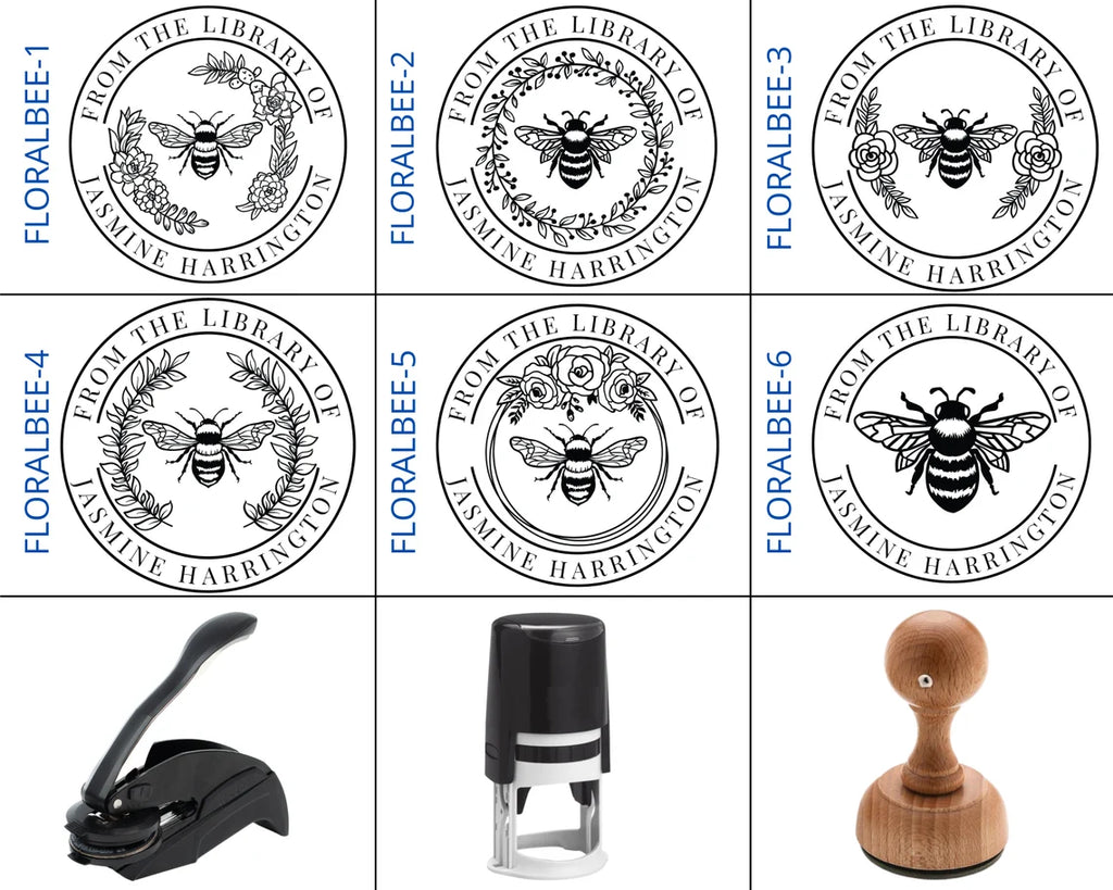 Wood Handle Book Stamps | Buzzy Bee