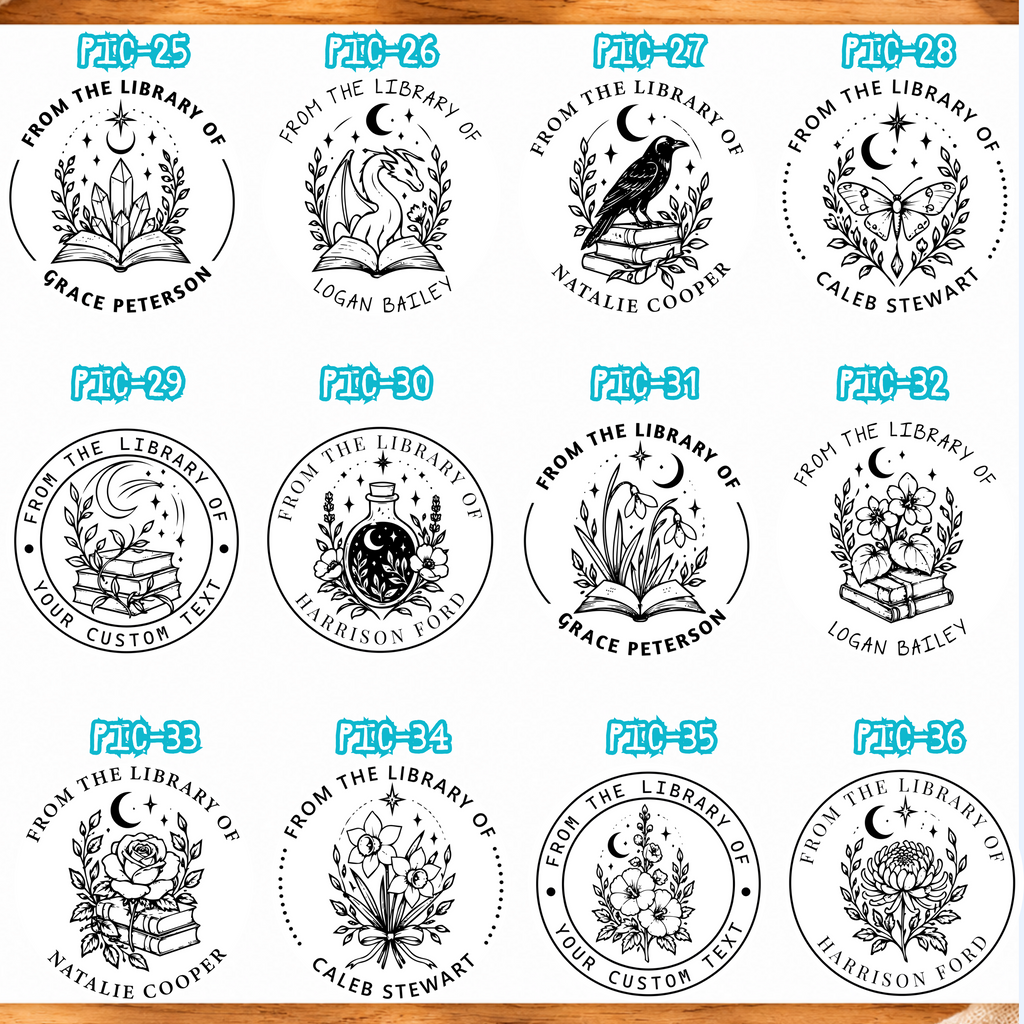 New Custom Book Stamp Designs
