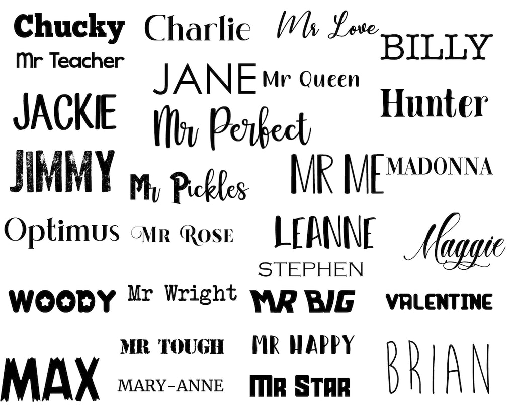 Custom Clothing Stamps