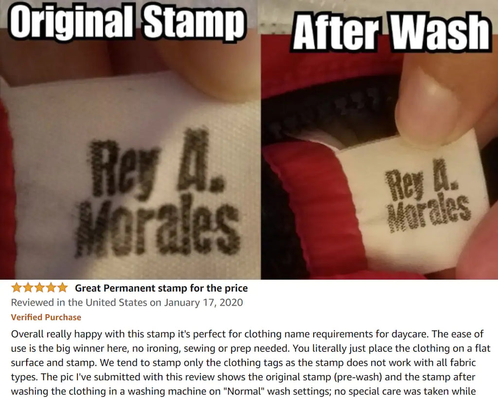Stamp on Fabric with Ink