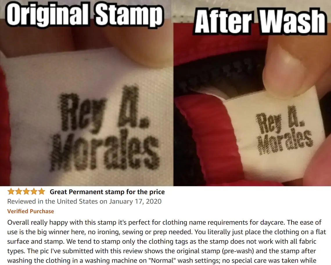 Stamp on Fabric with Ink
