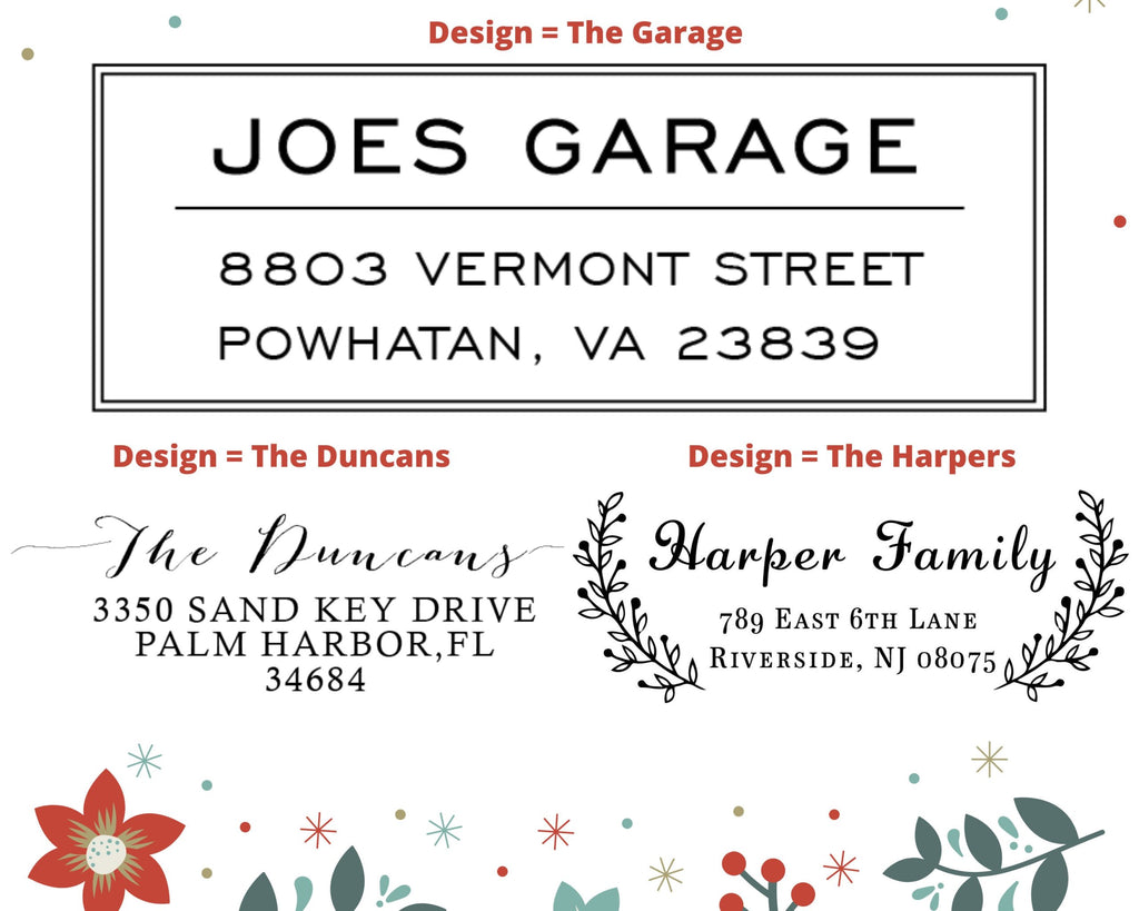 Address Stamp Self Inking Custom Return Address Stamp Address Mail  Custom Address Stamper - Wedding Invitation