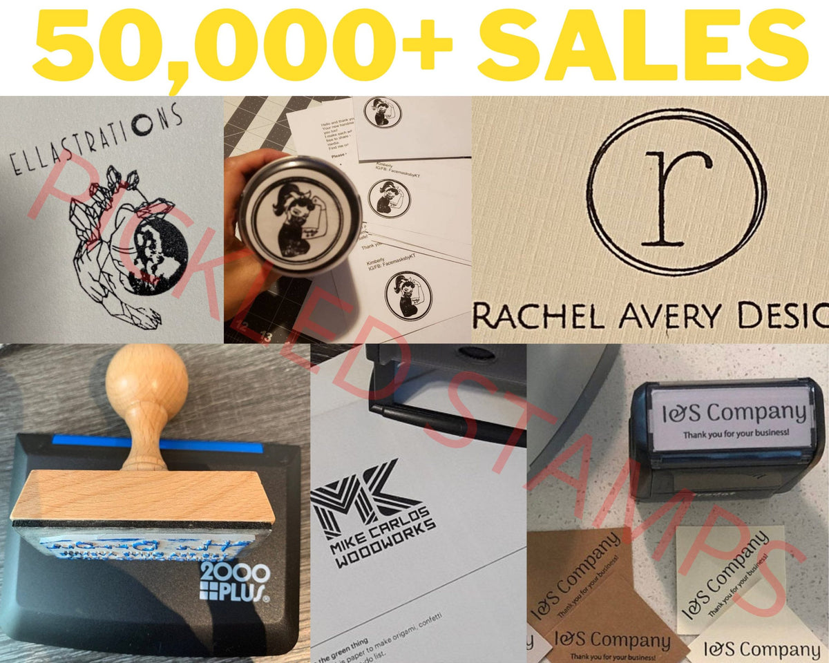 Custom Address Stamp, Self-Inking Round Monogram Address Stamp, Personalized Address Stamp