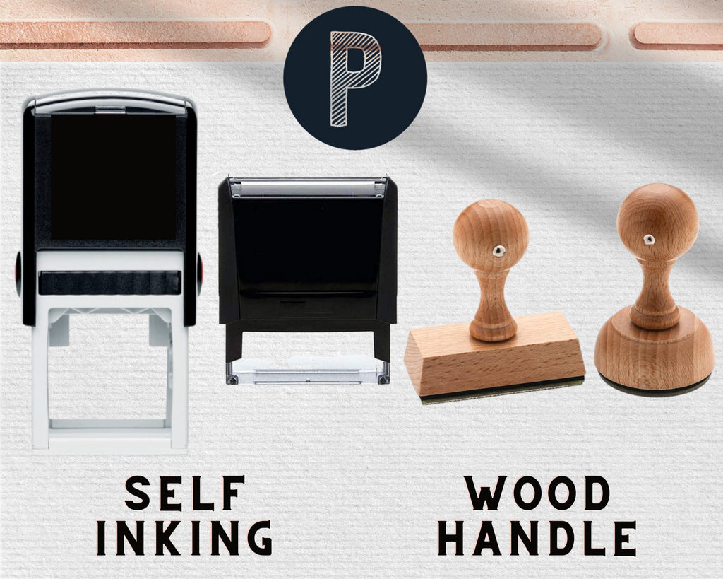 Custom Address Stamp, Self-Inking Round Monogram Address Stamp, Personalized Address Stamp