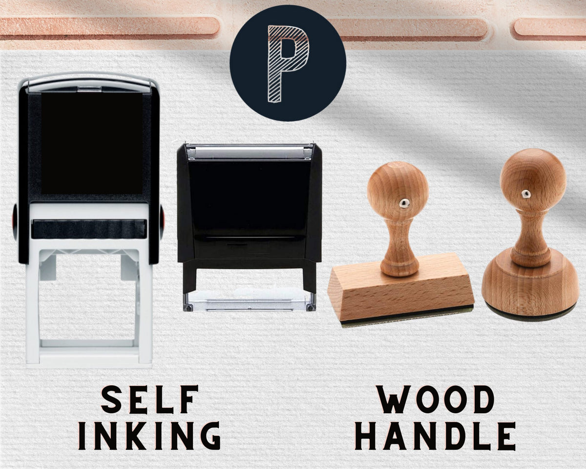 Custom Address Stamp, Self-Inking Round Monogram Address Stamp, Personalized Address Stamp