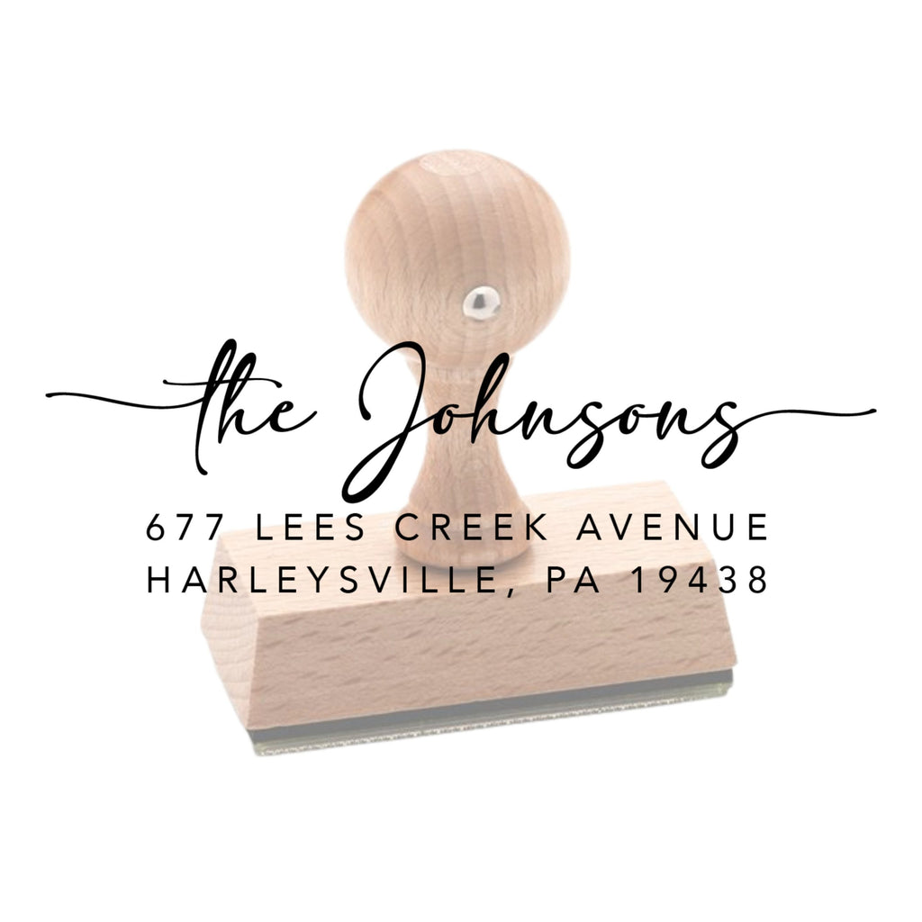 Custom Return Address Stamp in Self-Inking or Wood Mounted Rubber for  Weddings and Greeting Cards